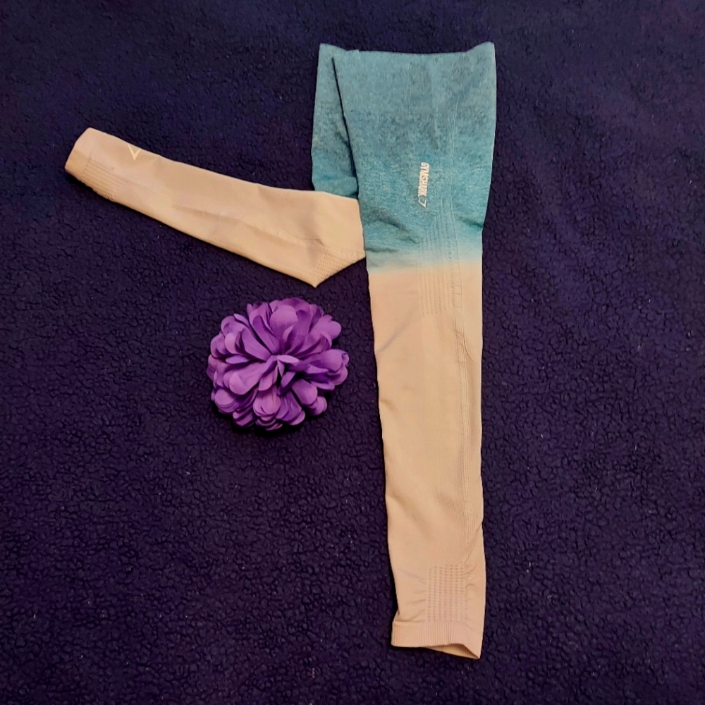 Gymshark Teal Ombre Leggings